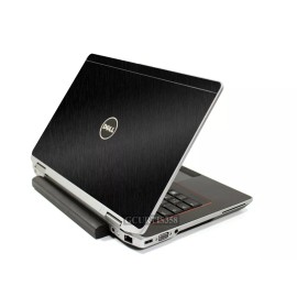 Unbranded/Generic BLACK BRUSHED TEXTURED Vinyl Lid Skin fits Dell Latitude E6520 E6530 Laptop