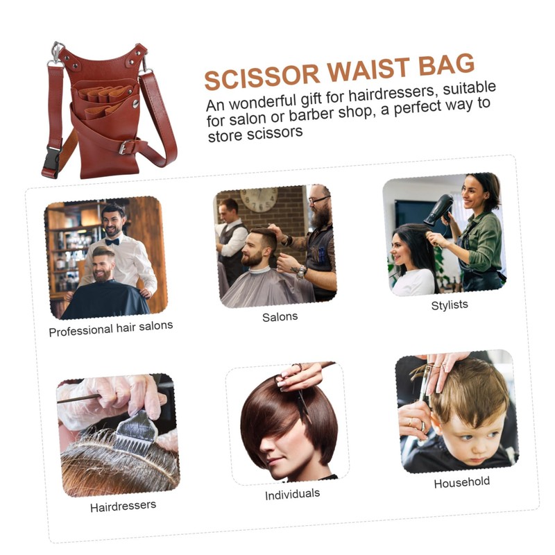 Ipetboom Hairdressing Waist Bag for Salon Professionals Durable Scissors Pouch