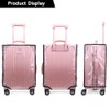 SHILIPAIJC 1Pieces Clear PVC Suitcase Cover Protector - 24 Inch