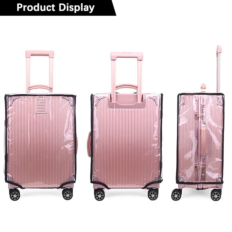 SHILIPAIJC 1Pieces Clear PVC Suitcase Cover Protector - 24 Inch