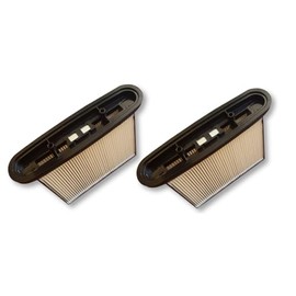 2 PES Filter Pleated Filter Set Washable Kallefornia K749 Suitable for Hitachi RNT 1225