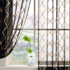 YJ YANJUN Black and Gold Curtains for Bedroom- Metallic Moroccan