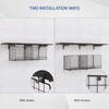 1x4ft Heavy Duty Garage Wall Shelving with 2 Wire Baskets,
