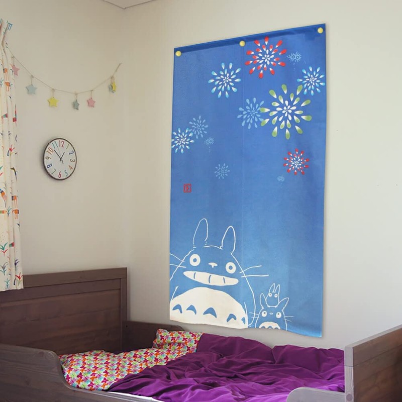 Noren Workshop 11574 Totoro Noren Ghibli Tapestry, Spring, Summer, Autumn,