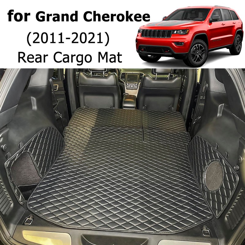 7DEEKEI for 2011-2021 Jeep Grand Cherokee Trunk Mat and Rear