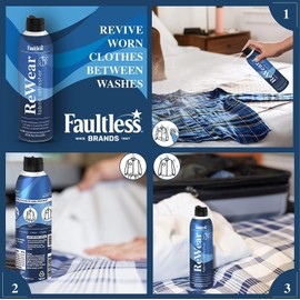 ReWear Fabric Refresher Multipack (12-Pack) - Full-Size 20 oz. Bottles for Wrinkle & Odor Removal, Quick-Drying Fabric Care