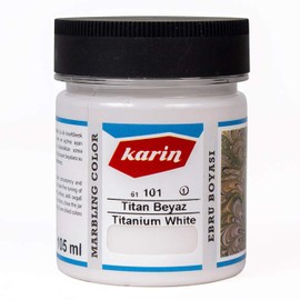 Marbling Paint White 105 ml Concentrate | Ebru Boyası | Marbled Colour, Geleneksek Ebru Boyasi, Traditional Marble Colour, Traditional Marble Colour