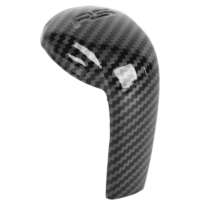 Gear Shift Knob Trim Carbon Fiber Grain Scratch Free Replacement