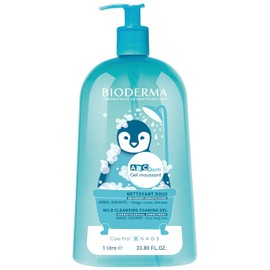 Bioderma - ABCDerm - Gel espumoso - Lavado suave para bebés - Limpiador sin jabón - Gel corporal para pieles delicadas de bebés y niños