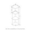 Furinno 12078EX/BK Turn-n-Tube Multipurpose 4-Tier Corner Shelf, Espresso/Black