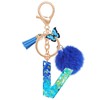 MWOOT Name Letter Keyring Blue, Blue-v