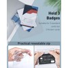 Uniclife 2 Pack ID Badge Holder Vertical & Horizontal Soft