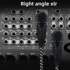 NCGGY Right Angle XLR Cable,2-Pack Adjustable-Angle Male to Straight Female