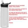 CAMELBAK Eddy+ Bottle Replacement Bite Valves & Straws - Transparent,