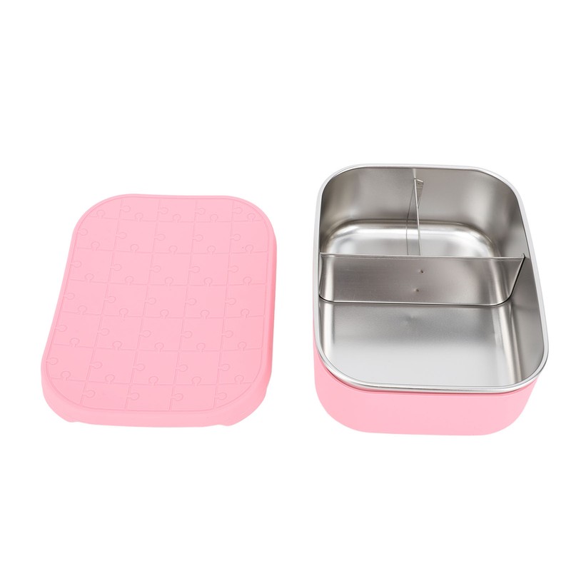 Lunch Box 3 Compartments Leakage Proof 304 Stainless Steel Bento