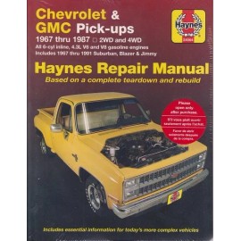 1967-1991 Chevy GMC CK 10 20 30 Suburban Blazer Jimmy Haynes Repair Manual 7645