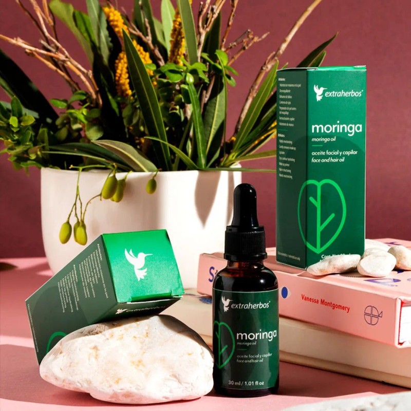 Aceite Facial Y Capilar De Aceite De Moringa 100 %