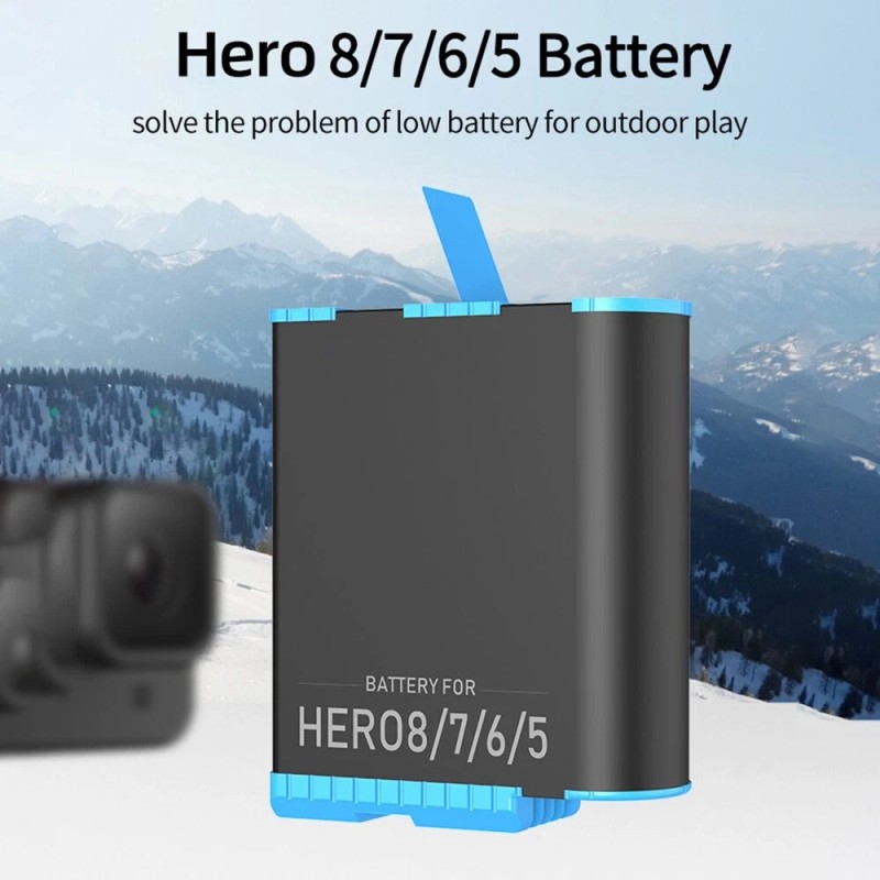 For GoPro Long Lasting Displaceable Li_ion Boosting 1220mAh Battery for