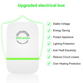 Power Saver Pro X 2025 New, Household Intelligent Energy Saving Device, 6Pack Electricity Saving Box, Energy Savers Plug in to Save Energy and Stable Voltage, US Plug 90V-250V, 30kW