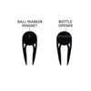 GroovePath Golf Ball Markers - Divot Repair Tool with 2