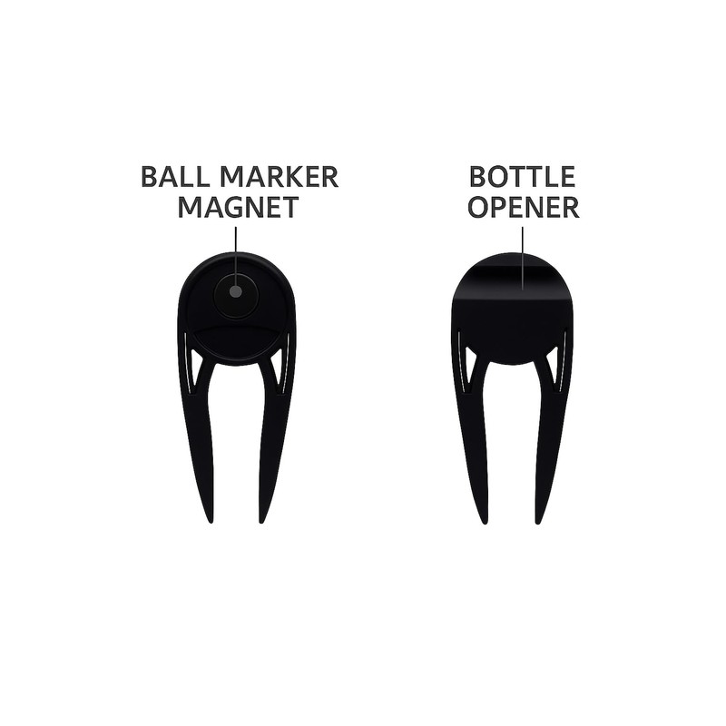 GroovePath Golf Ball Markers - Divot Repair Tool with 2