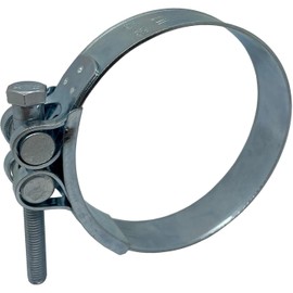 4x Lumonic Bolt Clamp 104-112 mm Galvanised Hose Clamp for Construction Cars Trucks Exhaust Joint Bolt Clamp