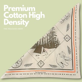 The Peacock Crew Bandana in Premium Cotton for Men and Women Hiker Design