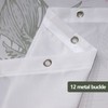 YISURE Long Shower Curtain 200cm Drop for Bathroom, Green Shower