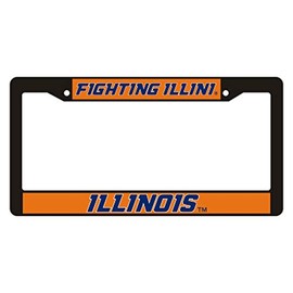 Illinois Plate_Frame (BLK PLATE FRAME UNIV of ILL (14509))