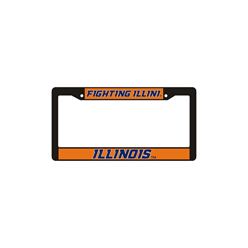 Illinois Plate_Frame (BLK PLATE FRAME UNIV of ILL (14509))