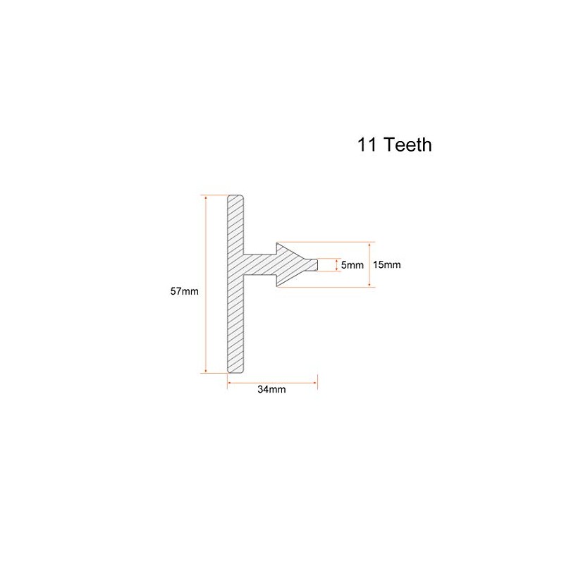 sourcing map Chuck Key 5mm Key 11 Teeth for 0.6-6mm