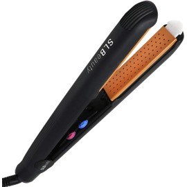 Shield Life Beauty Hair Flat Iron, Ceramic Hair Styling Straightener for Home, Salon Enduring curl for 24 Hours by Shield Life. Made in Korea [No Essence Included]