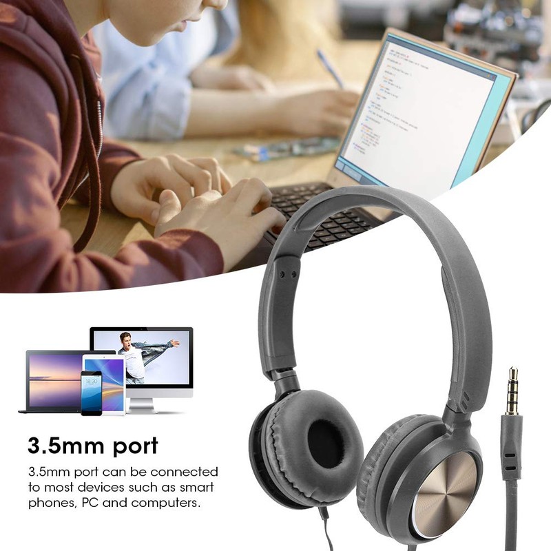 Wired Music Headset, Noise Canceling Function Wired Headphones Portable Wired