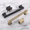 Alzassbg 15 Pack Brushed Antique Brass Cabinet Pulls, 6-1/4 Inch(160mm)