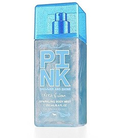 Victoria's Secret Pink FRESH & CLEAN Shimmer Shine Sparkling Body Mist 8.4 FL OZ