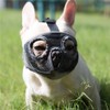 JYHY Short Snout Dog Muzzle- Adjustable Breathable Mesh Bulldog Muzzle