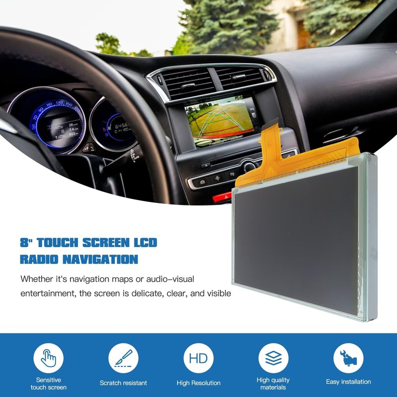 DJ080PA-01A Navigation Screen Replacement - 8" Touch Display for Chevy/G