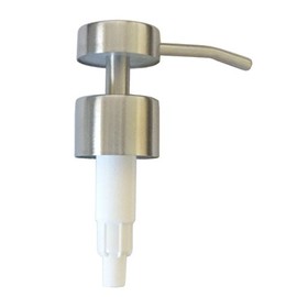 Stainless Steel Satin Finish Replacement Lotion Dispenser Pump, 28/400, 2CC