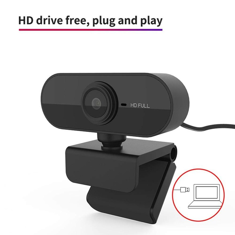 Webcam, 360 Degree Rotation 1080P Webcam For Pc Camera For