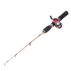 Odorkle Ice Fishing Rod Reel Combo, 56cm Ice Fishing Rod Fishing Reel with Fishing Line for Outdoor Fishing
