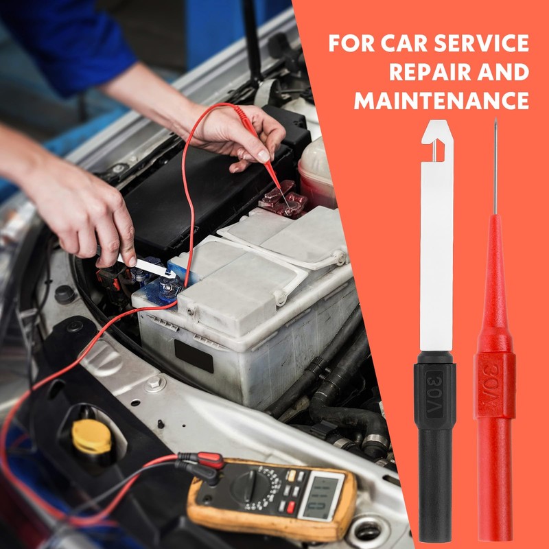 19 Pcs Back Probe Kit,Back Probe Kit Automotive,Stainless Steel Super
