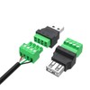 PENGLIN 4pcs USB 2.0 Type A Male Female 4 Pin