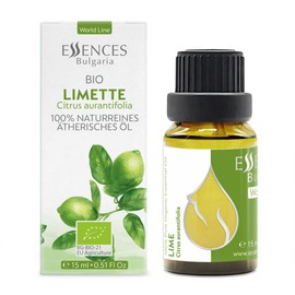 Essences Bulgaria Organic Lime Essential Oil 15 ml Citrus Aurantifolia 100% Natural Pure Undiluted Therapeutic Grade Aromatherapy Cosmetics Cruelty Free GMO Free Vegan