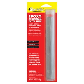 STAR BRITE Epoxy Aluminum Putty Stick - Make Fast, Permanent Repairs - Even Underwater - Aluminum4 OZ. (087004)
