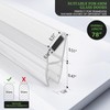 Bathroom Shower Glass Door Side Seal Strips, Length 78 Inch
