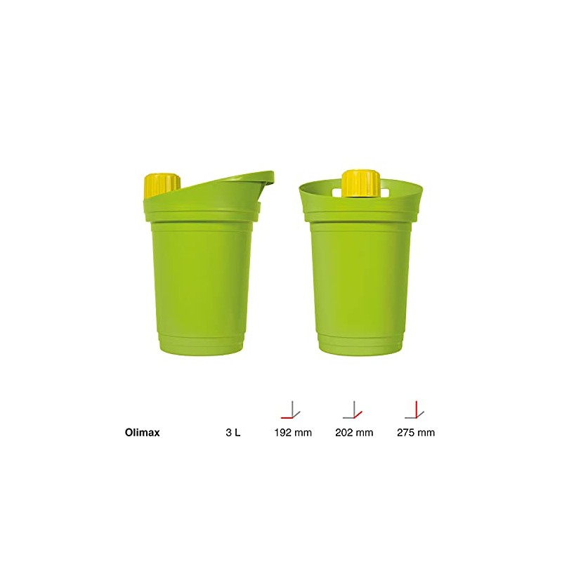 Mattiussi Ecologia Olimax, Polypropylen, Grün, 3 L