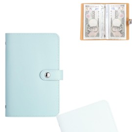 KASELIN 50 Pockets, Can Hold 100 Cards, Children's Savings, Waterproof, Envelope Style Piggy Book, Money File Stores 100,000 Yen Bills, Coin Management, Budget Management, Refillable, Receipt Holder