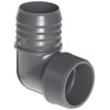 Spears 1413 Series PVC Tube Fitting, 90 Degree Elbow, Schedule