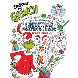 Dr Seuss - Colour Your Own Greeting Cards & Gift Tags Book The Grinch