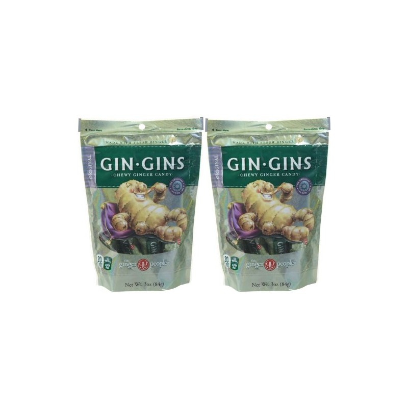 The Ginger People Original Gin Gins Chewy Ginger Candy -
